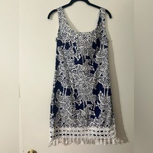 Lilly Pulitzer Bright Navy I Herd You Thompson Shift